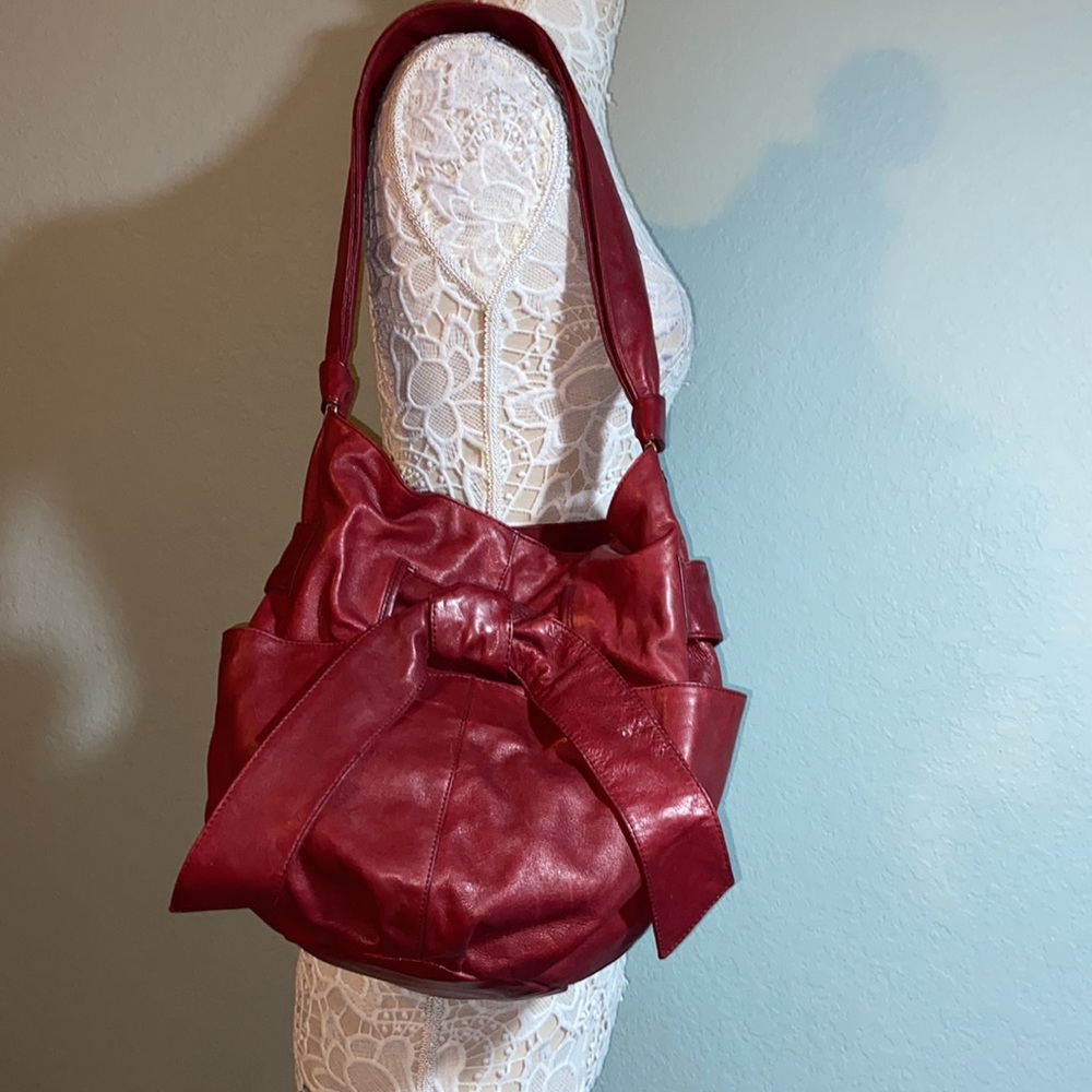 Like new KOOBA Elisha Bow Leather Hobo Bag